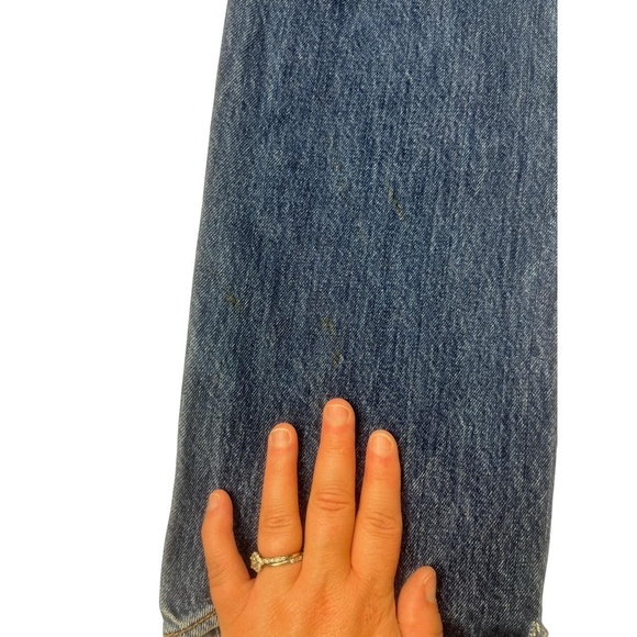 Original Levi's 501 Jeans 32X32 Blue Straight Leg Button Fly Wash Distressed - Picture 8 of 11